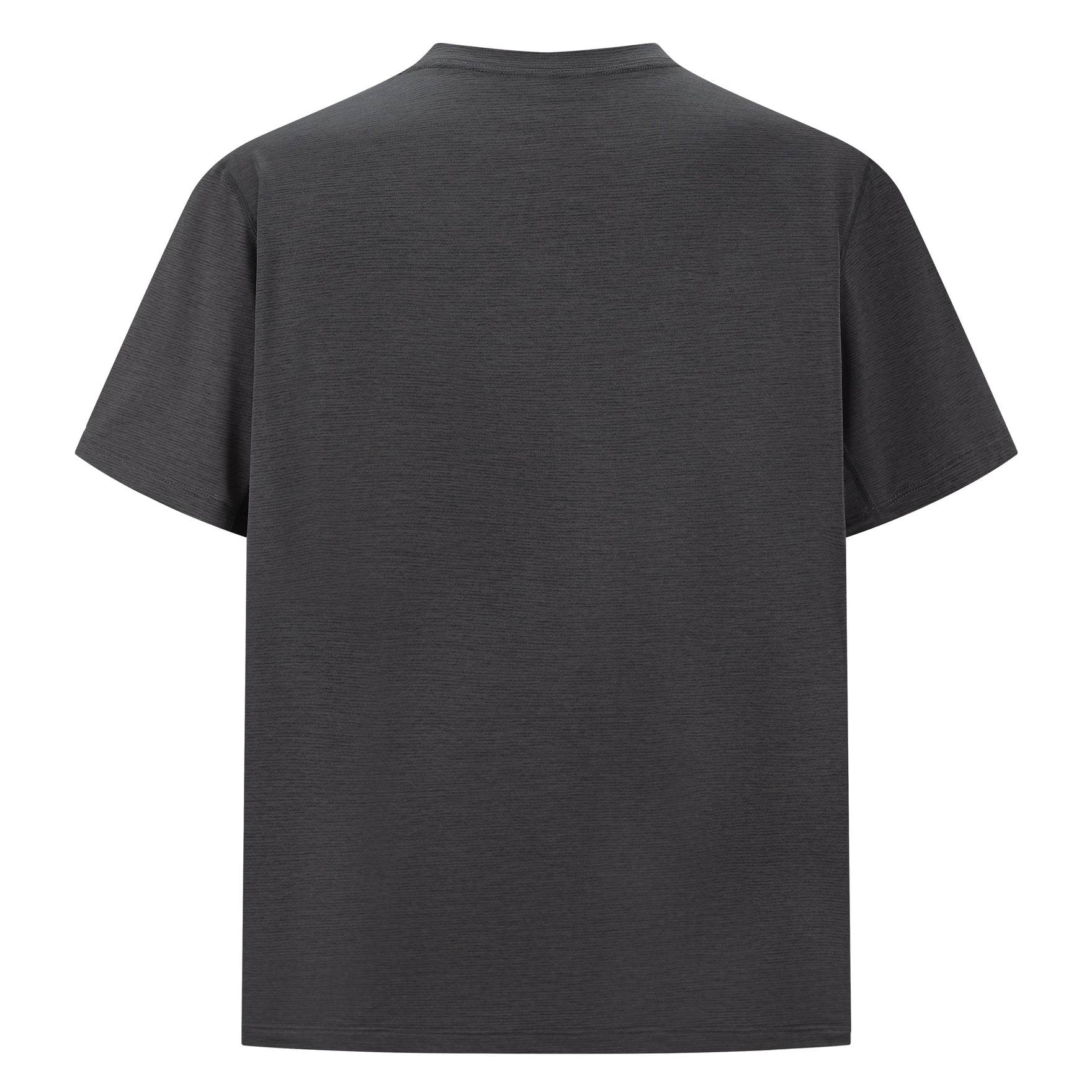 Two-Tone Knit Quick-Dry Tee-Dark Grey