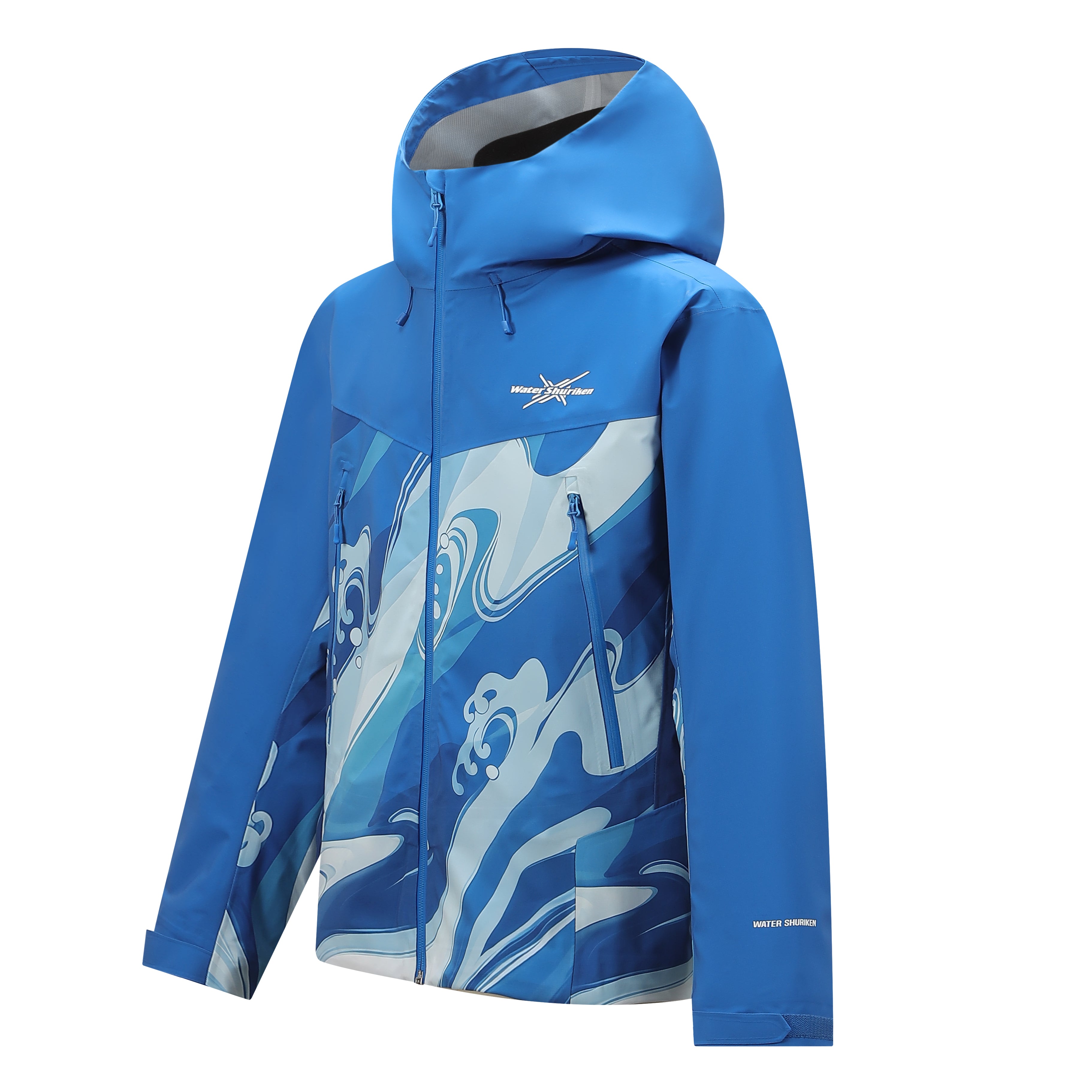 蓝色海浪冲锋衣