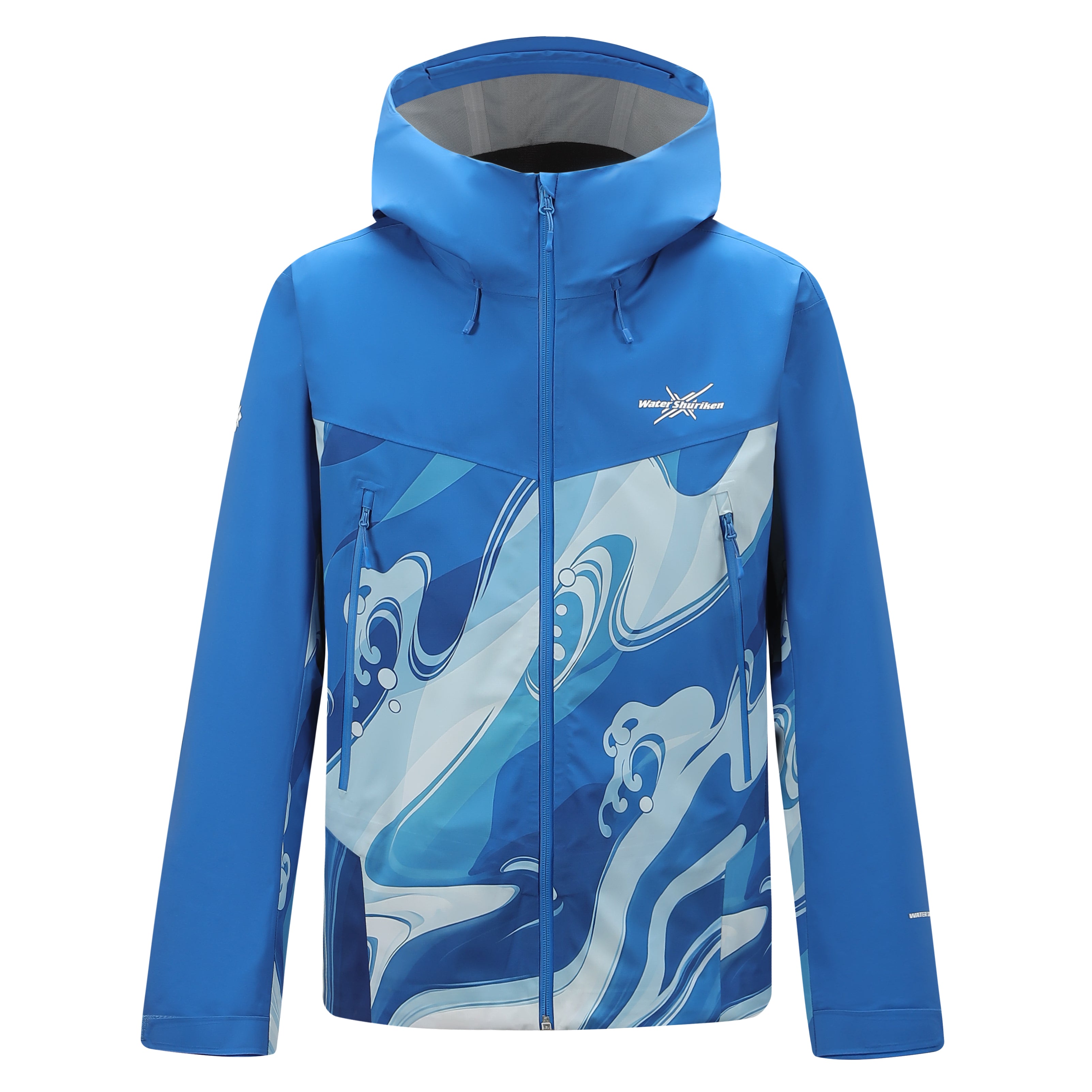 蓝色海浪冲锋衣